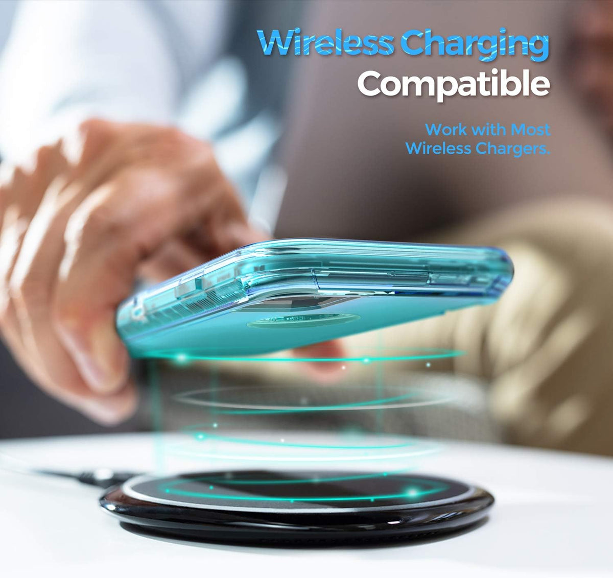 ORIbox Case Compatible with iPhone XR - Heavy Duty Shockproof Anti-Fall Clear Case