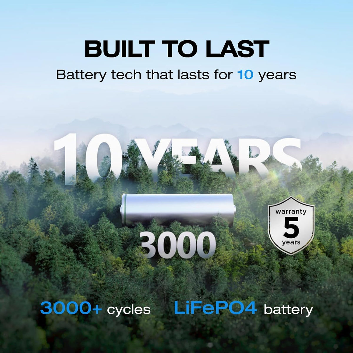 EF ECOFLOW Portable Power Station RIVER 2, 256Wh LiFePO4 Battery/ 1 Hour Fast Charging, 2 Up to 600W AC Outlets, Solar Generator (Solar Panel Optional) for Outdoor Camping/RVs/Home Use