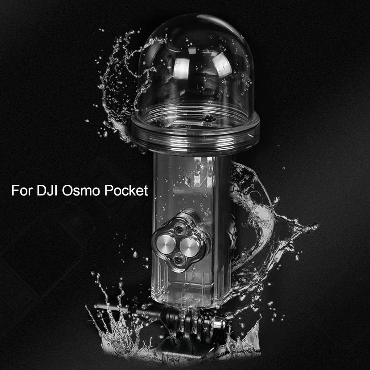 for DJI Osmo Pocket Waterproof Housing, High Translucent Acrylic Protective Case for Surfing Diving Swimming,
