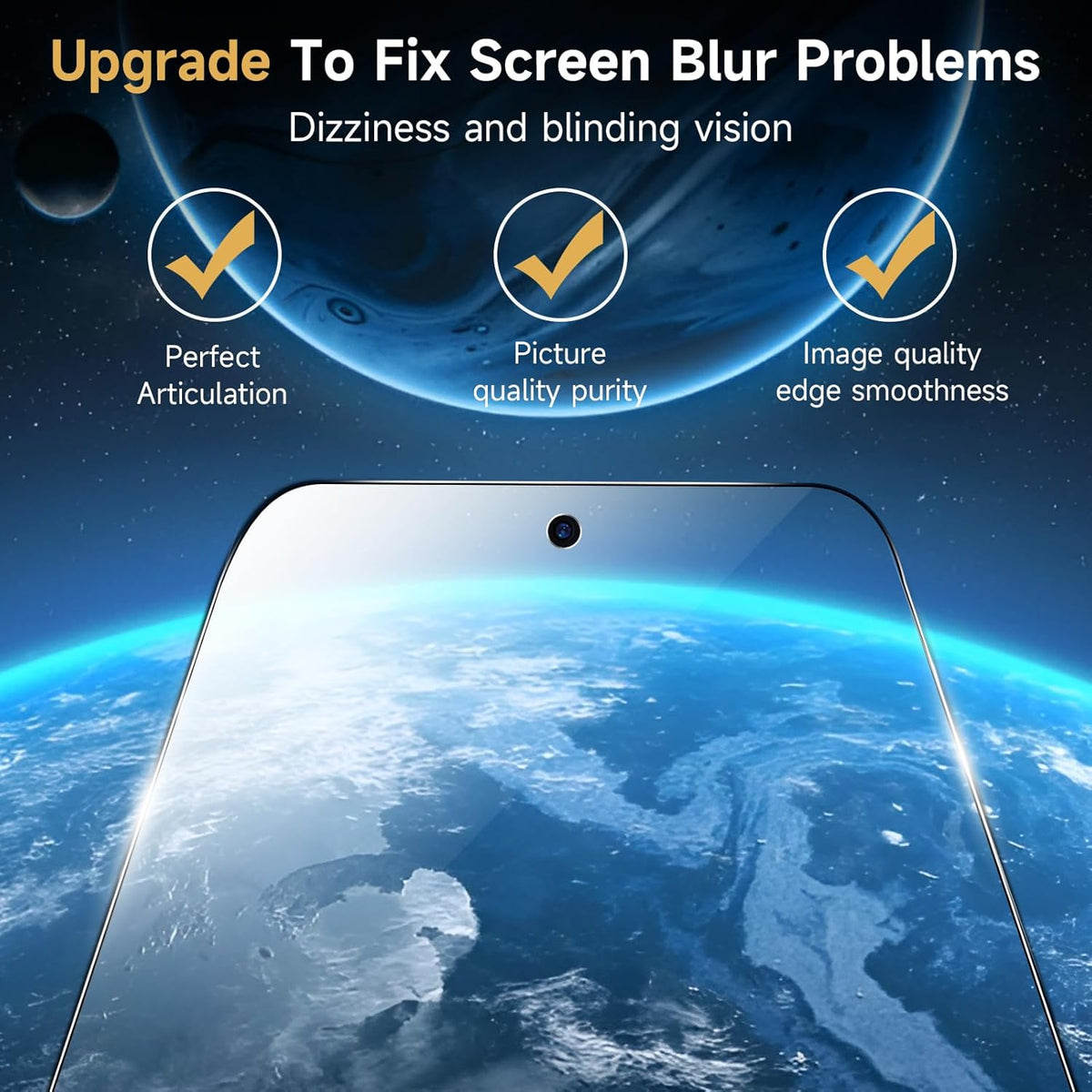 [2+2 Pack] Privacy Screen Protector for Google Pixel 8 Pro, Tempered Glass & HD Clear Camera Lens Protector