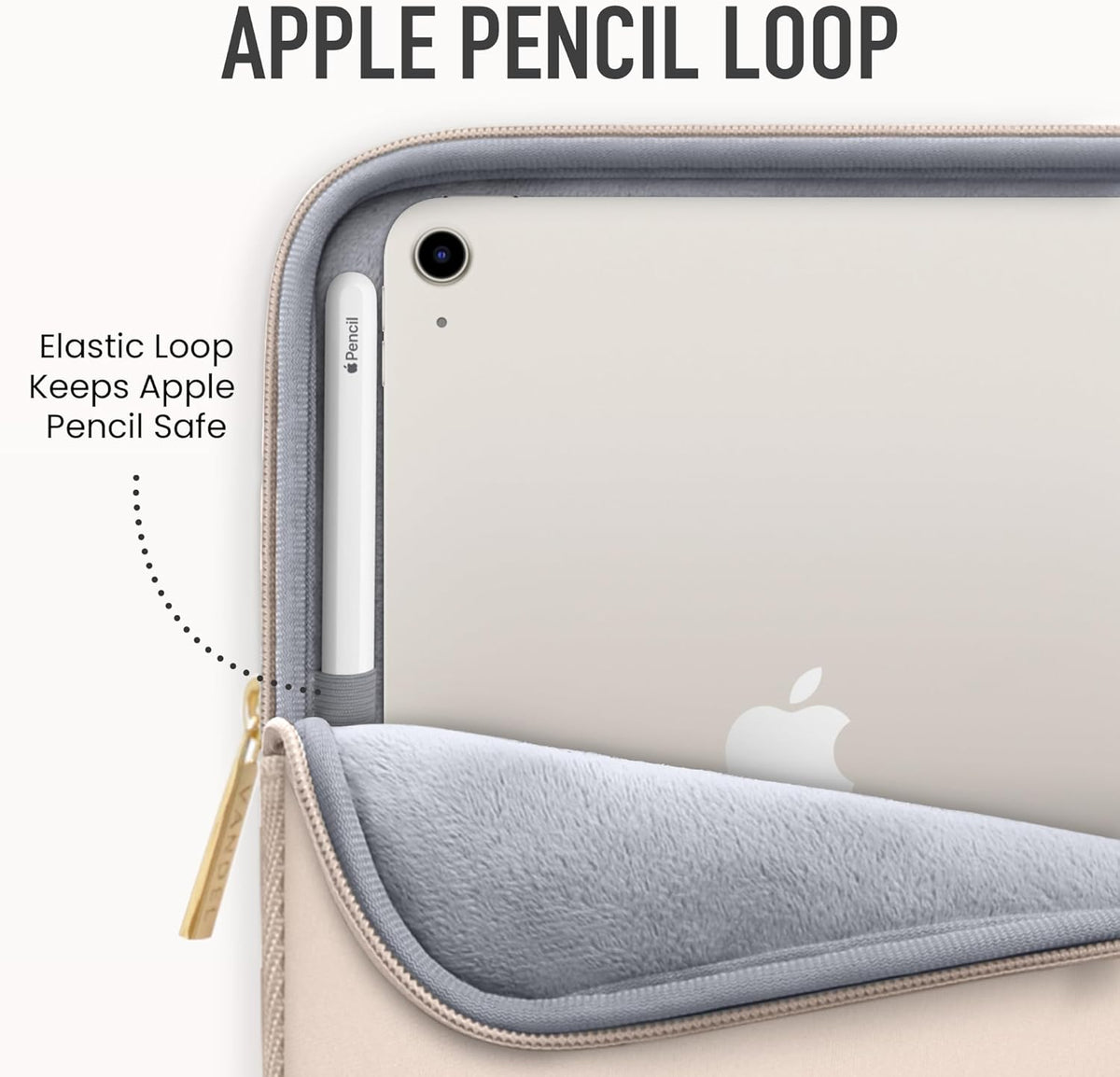 Vandel 9-11 Inch Tablet Sleeve, iPad Sleeve 11 inch Travel Pouch, Fits iPad Pro 11 Inch M4/ 10th Generation 10.9, 9/8th Gen 10.2/ Air 11" 5/4/3 10.9"/10.5", Pro 11 M2, Tab S8/S9