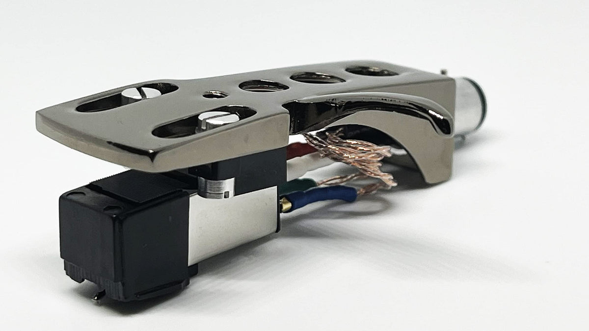 MAG Turntable Titanium Plated Headshell, Cartridge and Conical Stylus, Needle for Technics SL Q2, Q202, Q2K, Q3, Q303, Q33, Q33K, Q3K, H302
