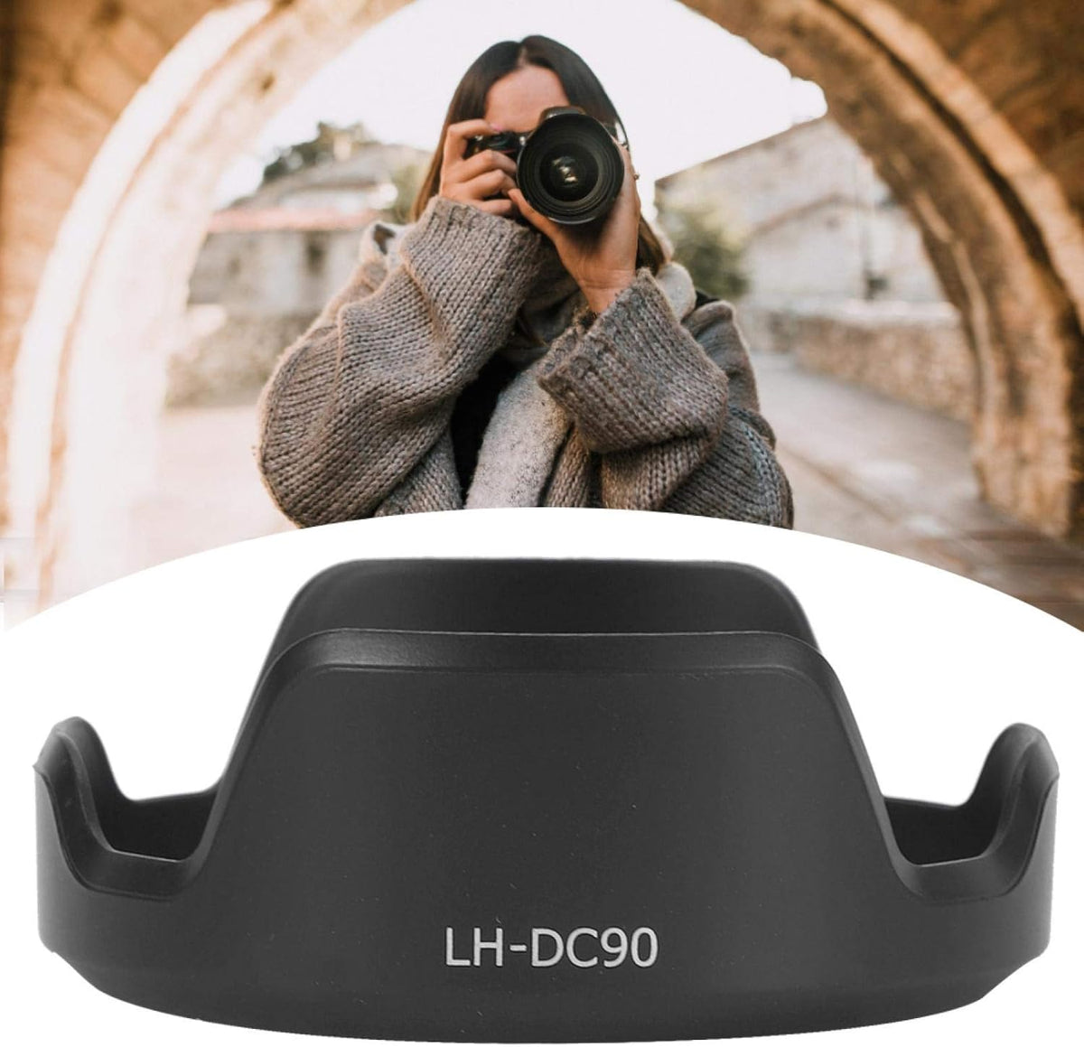 LH DC90 Camera Lens Hood for EOS Powershot SX60 HS Lens
