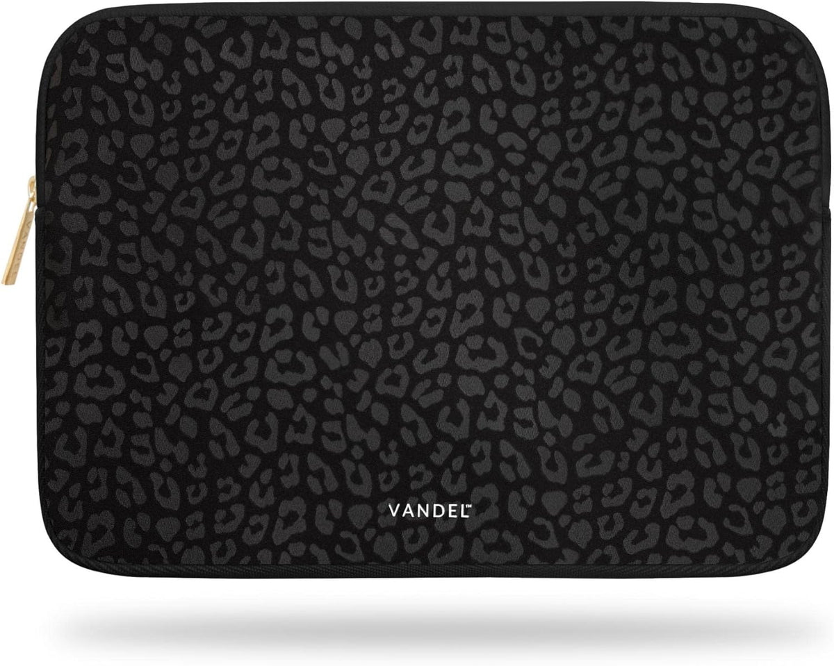 Vandel MacBook Air 13 inch Laptop Sleeve, Fits 13-13.3 inch Laptops: Neoprene MacBook Air & Pro Case, Chromebook, HP Soft Cover | Thin Computer Carrying Bag, Black Leopard Mac (M1 & M2) Pouch