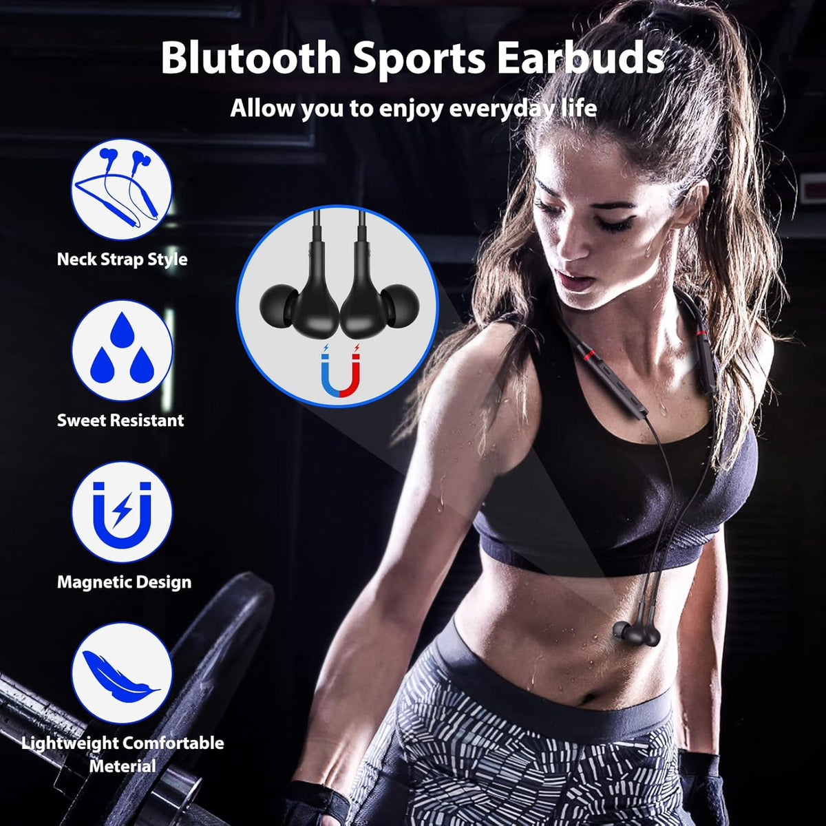 Wireless Earbuds Bluetooth Headphones for Samsung A53 A54 S24 Ultra, iPhone 13 Pro Max, Google Pixel