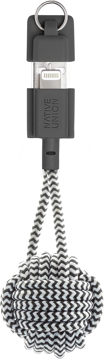 Native Union Key Cable - Ultra-Strong Reinforced [MFi Certified] Lightning to USB-A High Speed Charging Cable