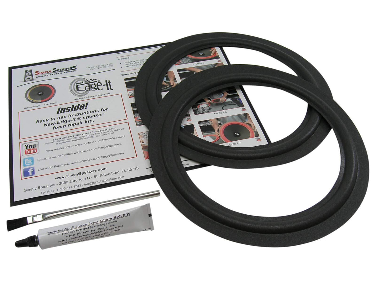 KLH 10 Inch Foam Speaker Repair Kit FSK-10F (Pair)