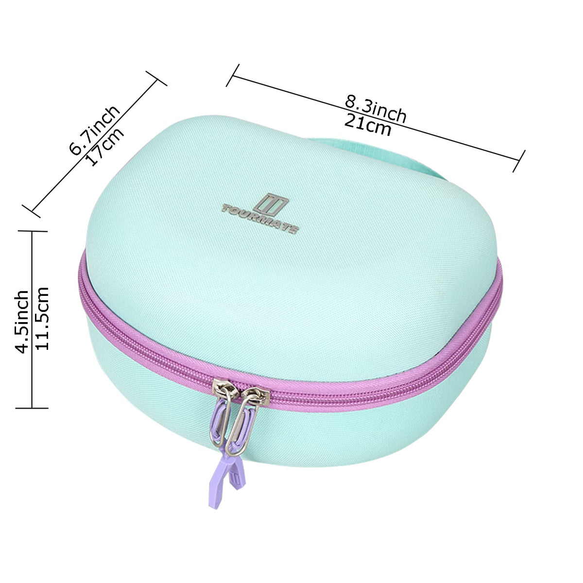 Tourmate Hard Travel Case for Riwbox CT-7 CT-7S / iClever HS01 / FosPower Cat Ear LED Light Kids Wireless Headphones, Protective Carrying Storage Bag