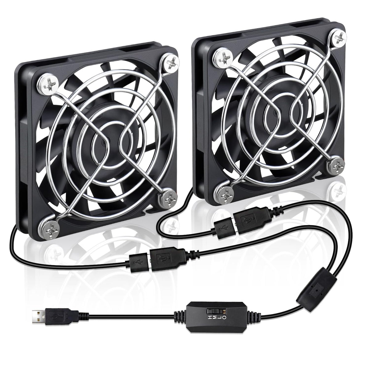 2 Packs Wathai 60Mm X 10Mm Usb Computer Fan 5V With Speed Control Dc Brushless Cooling Fans For Charger Pc Case Router Raspberry