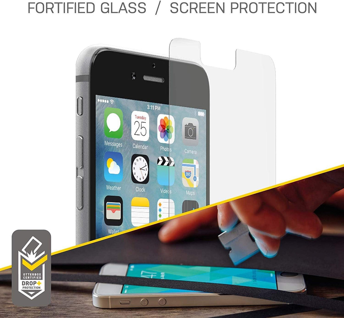 OtterBox Tempered Glass Screen Protector for iPhone 8/7/6s/6 - Compatible with Commuter & Symmetry - Non-Retail
