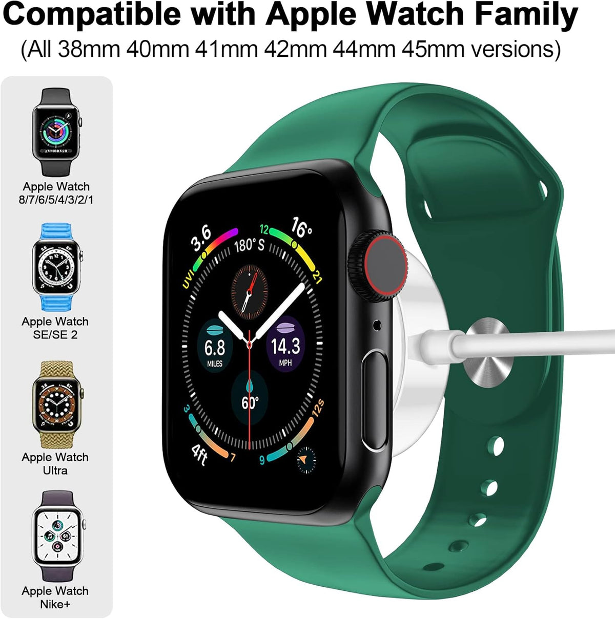 2024 Upgraded Magnetic Fast Charging Cable for Apple Watch [Portable] Compatible with iWatch Series Ultra/9/8/7/6/SE