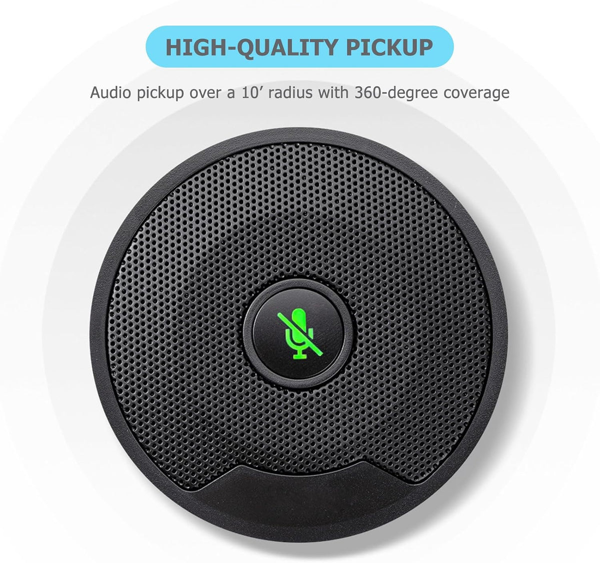 DricRoda (UM10) USB Microphone for PC, Computer Microphones, Omnidirectional Condenser Mic with Noise Cancelling