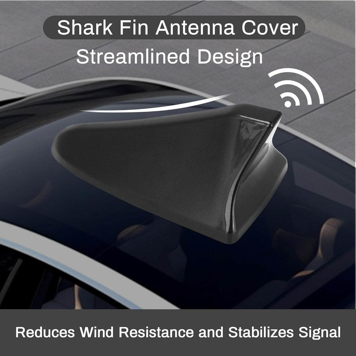 Fydun 96219 D5000EBQK 20142020 Car Shark Fin Antenna Cover Roof Aerial Base for Optima for Sonata Genesis Sedan Coupe