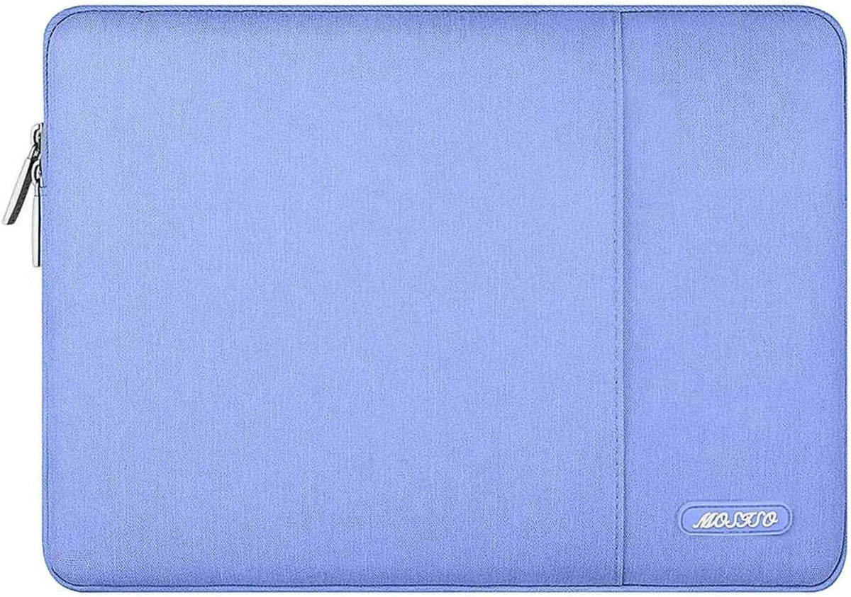 MOSISO Laptop Case 13 inch, 13 inch Laptop Sleeve Compatible with MacBook Air M4 M3 M2 M1 2025-2018 / Pro M2 M1 2025-2016, Polyester Vertical Computer Sleeve Bag with Pocket, Slate Blue