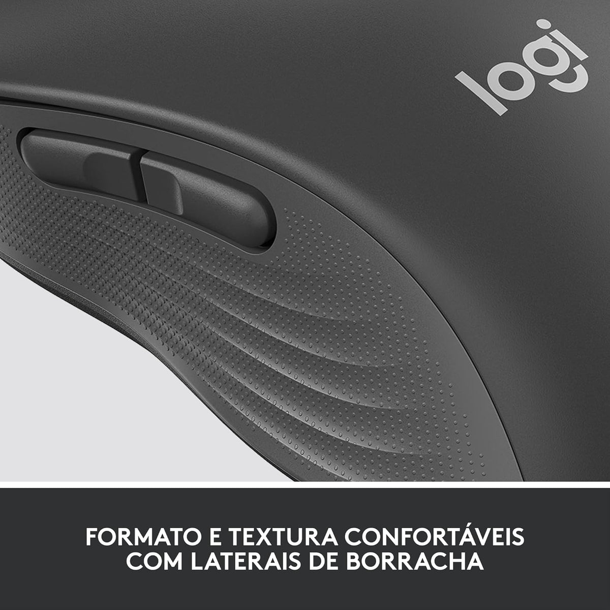 Logitech Signature M650 L Full Size Wireless Mouse, 2-Year Battery, Silent Clicks, Bluetooth, Graphite