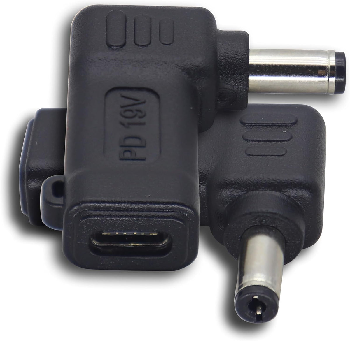 90W PD Type C to DC5521 Power Converter USB C to DC 5521 Laptop Charging Adapter 19V 4A Type C Female to DC 5.5 x 2.1mm Male Power Adapter for Studio and Travel [PD-5521]