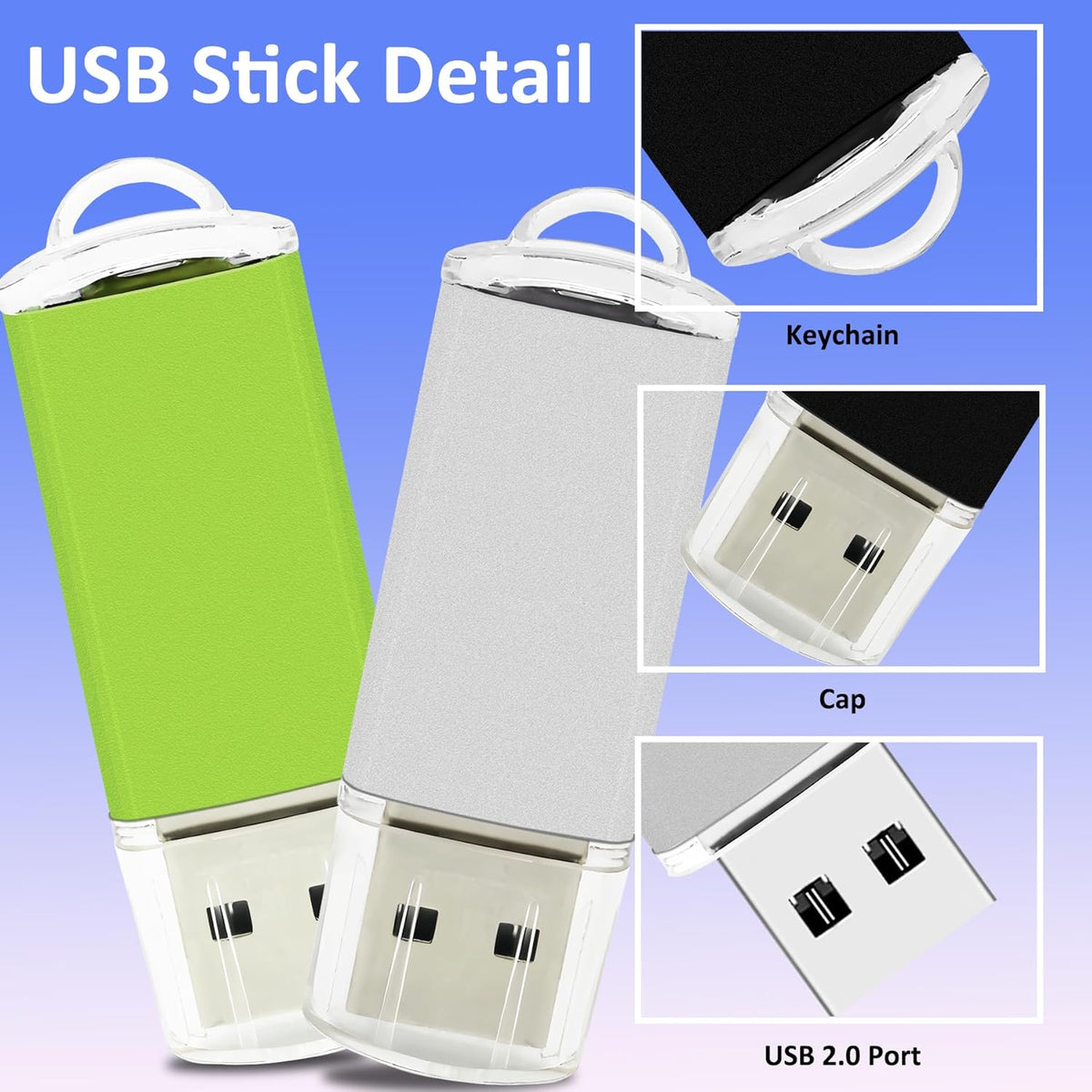 2GB USB Flash Drive 10 Pack Nicepicten USB 2.0 Thumb Drives Metal Jump Zip Drive Memory Stick Pendrive Memoria USB 2 GB with 10PCS Lanyard Label - Mixcolor 10 X 2GB Flash Drives