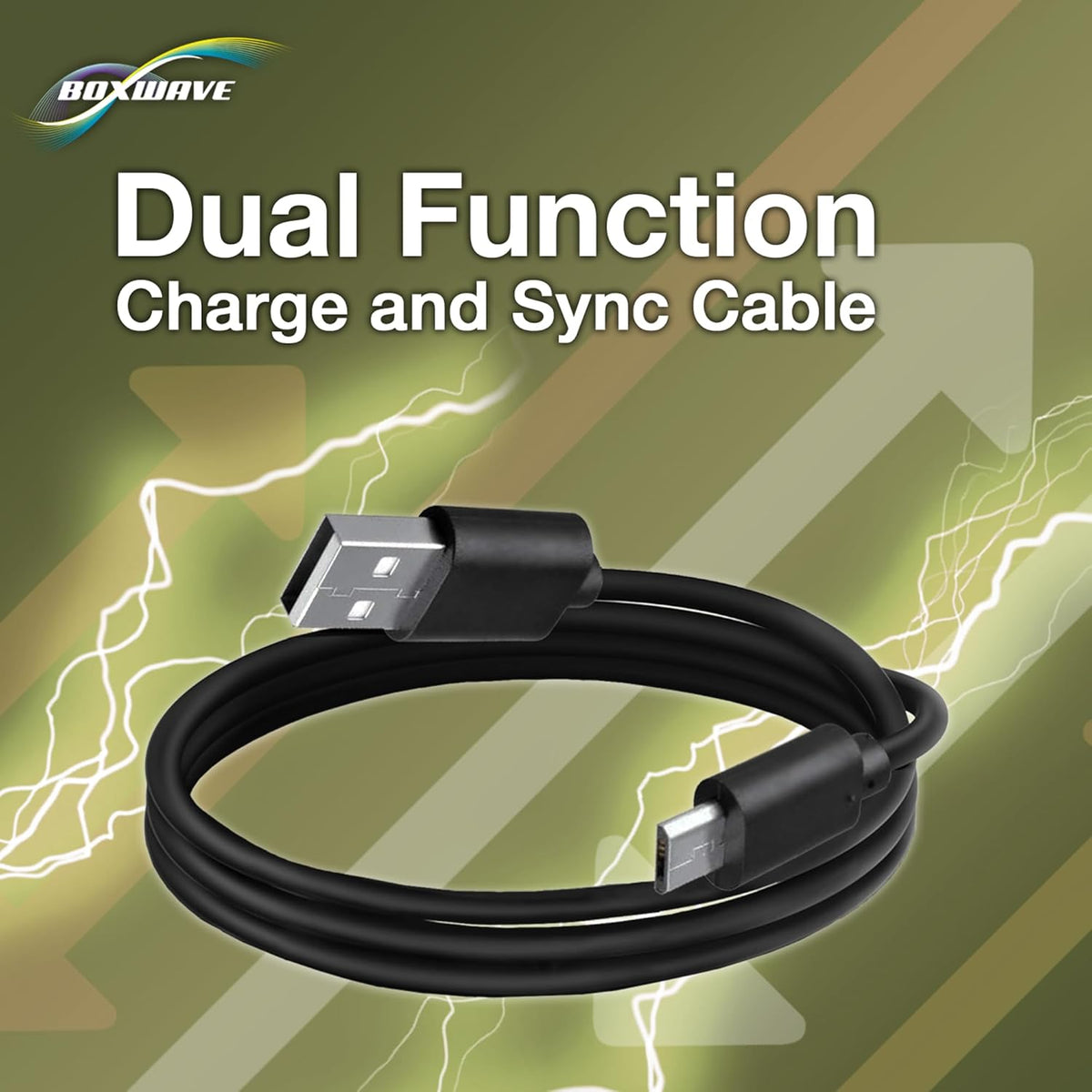 BoxWave DirectSync Cable for Doro PhoneEasy 626, Durable Charge and Sync