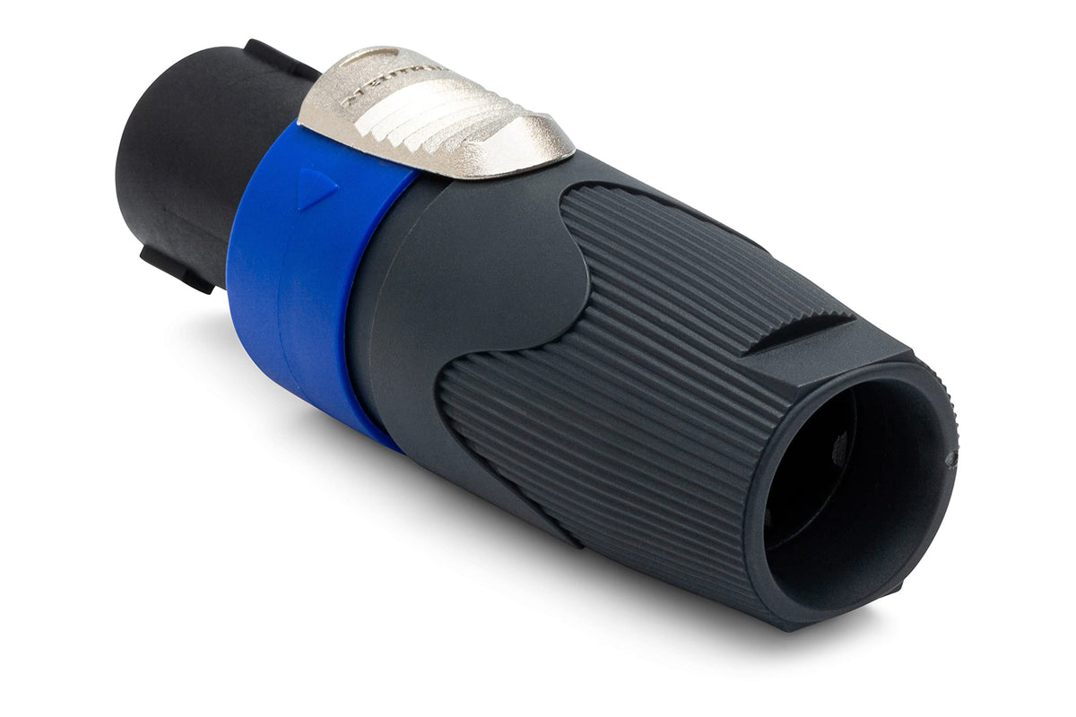 Neutrik NL4FX 4-Pole speakON Cable Connector, Dark Grey Bushing