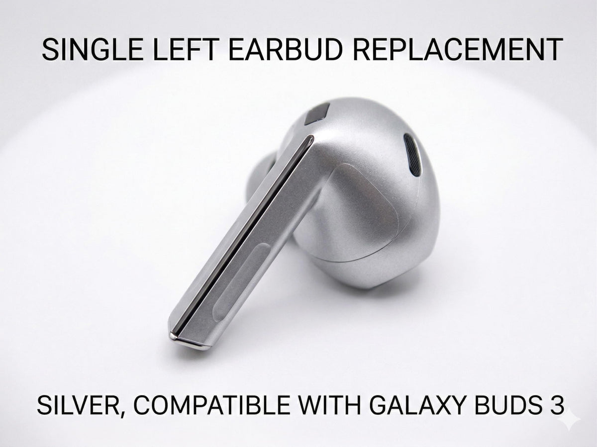 Single Left Ear Replacement for Samsung Galaxy Buds 3 True Wireless Earbuds, Lost Left Side Fix, Active Noise Cancelling, Clear Calls, Compatible