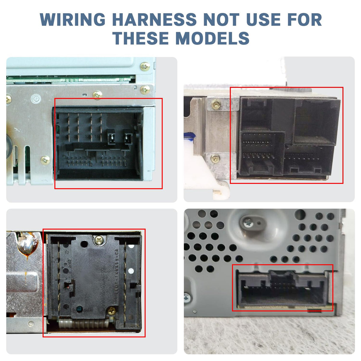 F-150 F-250 F-350 Aftermarket Radio Wiring Harness Connector Adapter Replacement for Ford Escape Expedition Lincoln