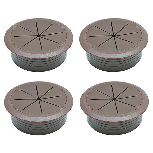BOPOREAE 4 Pcs Desk Grommet 2" (50mm), Desk Hole Cover for Cables