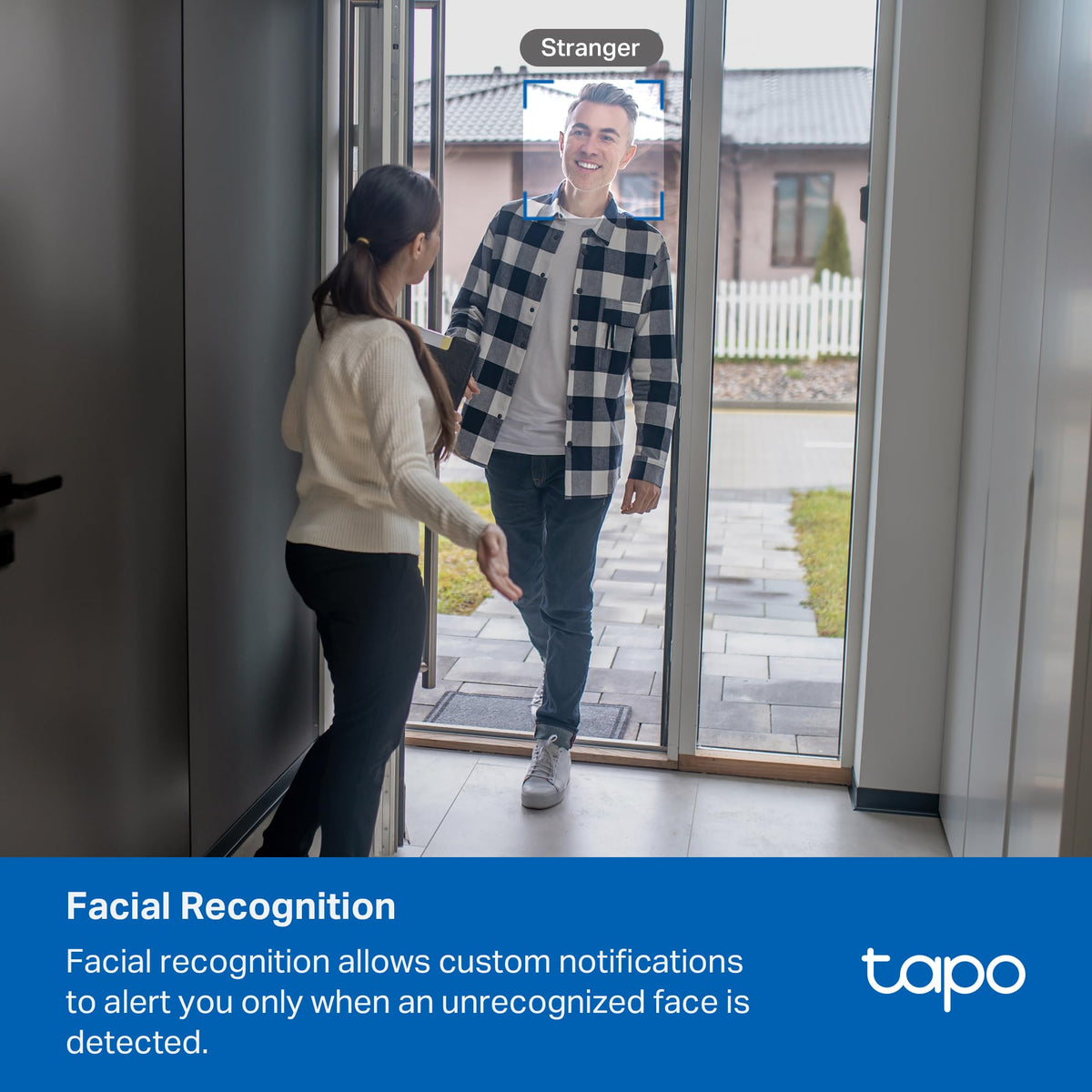 Tapo 4K Indoor Pan/Tilt Wired Security Camera - Works as a Baby Monitor, Person/Pet Detection, Facial Recognition, 360° AI Motion Tracking