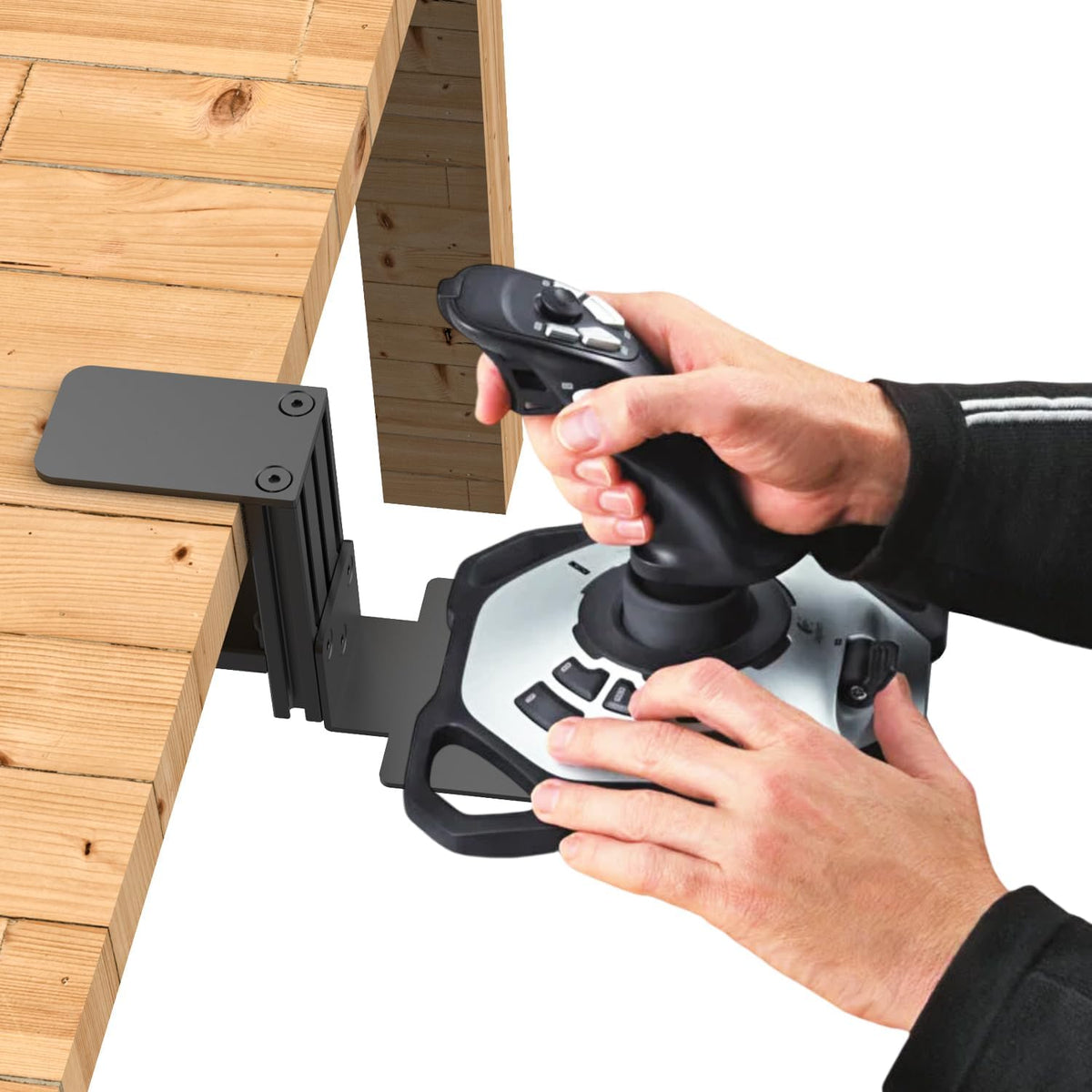 Desk Mount for SimTask Farmstick,WINWING URSA Minor Airline,URSA Minor Space Joystick,Compatible with Logitech G Extreme 3D Pro,Turtle Beach VelocityOne Flightstick,Thrustmaster T.Flight HOTAS One