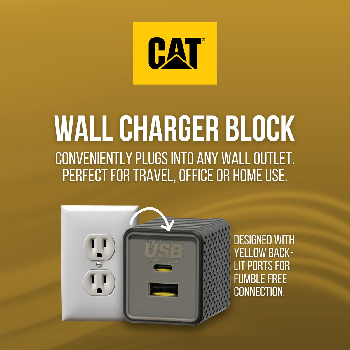USB Charger, Black, Gray, 6.4 A, Type C