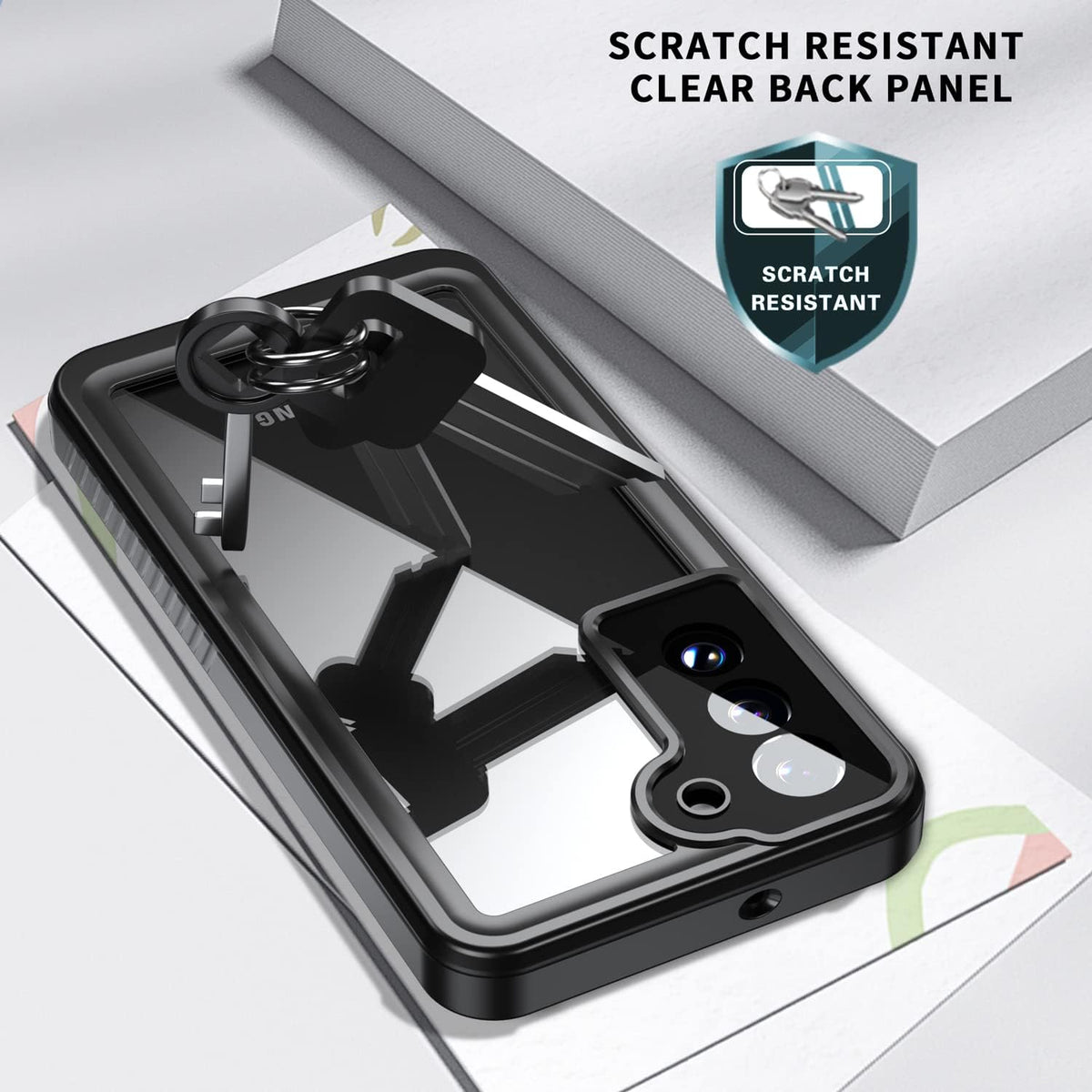 Samsung Galaxy S22 Case, Waterproof IP68 Certified, Dustproof Shockproof Rugged Phone Case