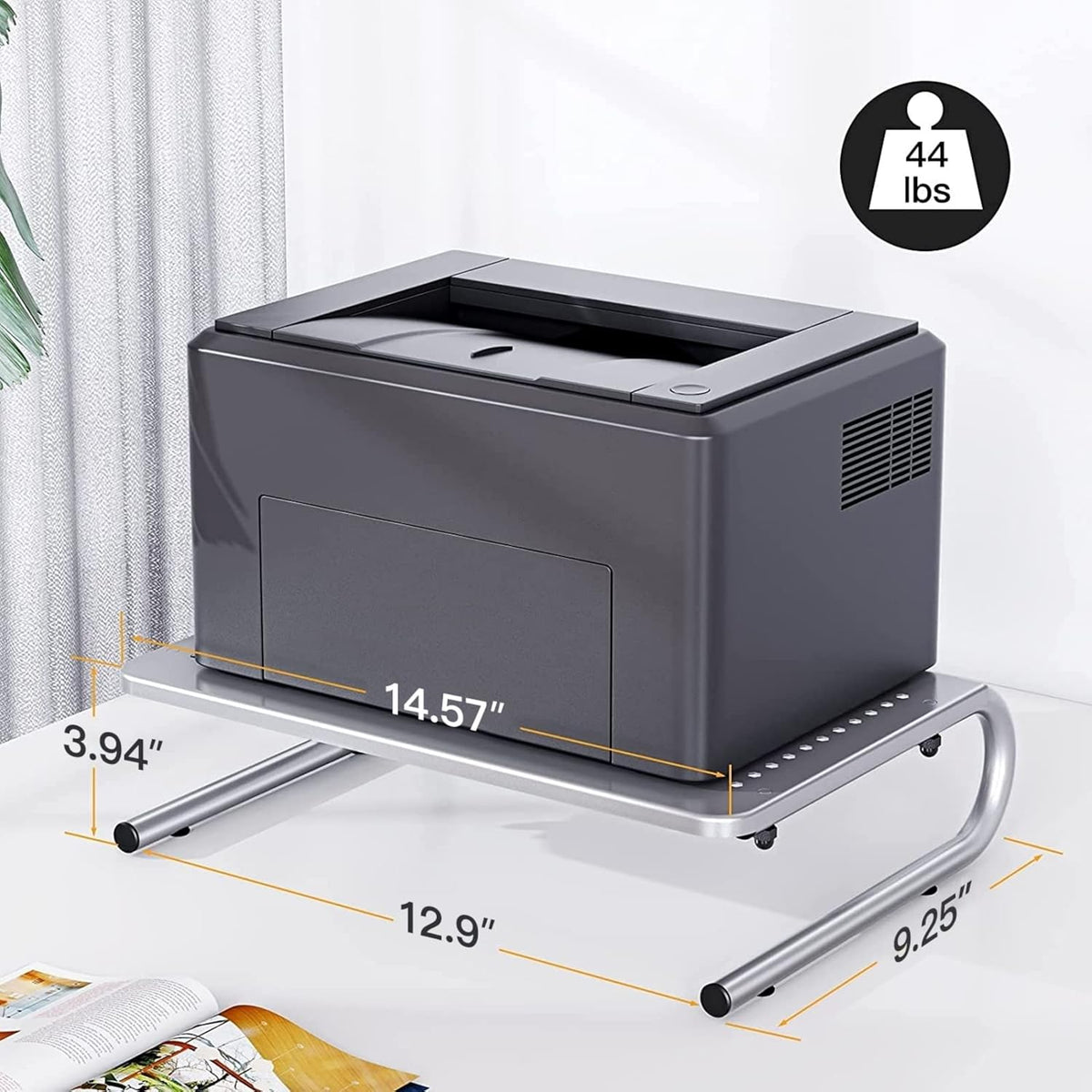 HUANUO Monitor & Laptop Stand - Metal Vented Riser for Screen, Laptops, Printers - Home & Office