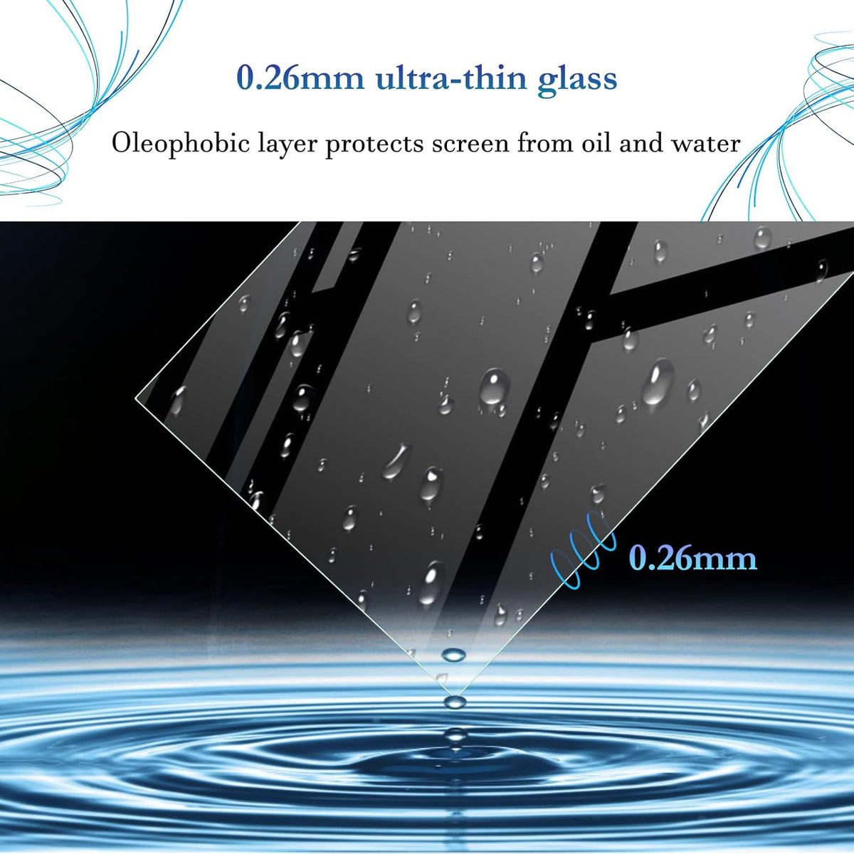 SKTU Screen Protector for 2011-2023 Chrysler 300 Uconnect 8.4 Inch Navigation Display, Tempered Glass Anti-Glare