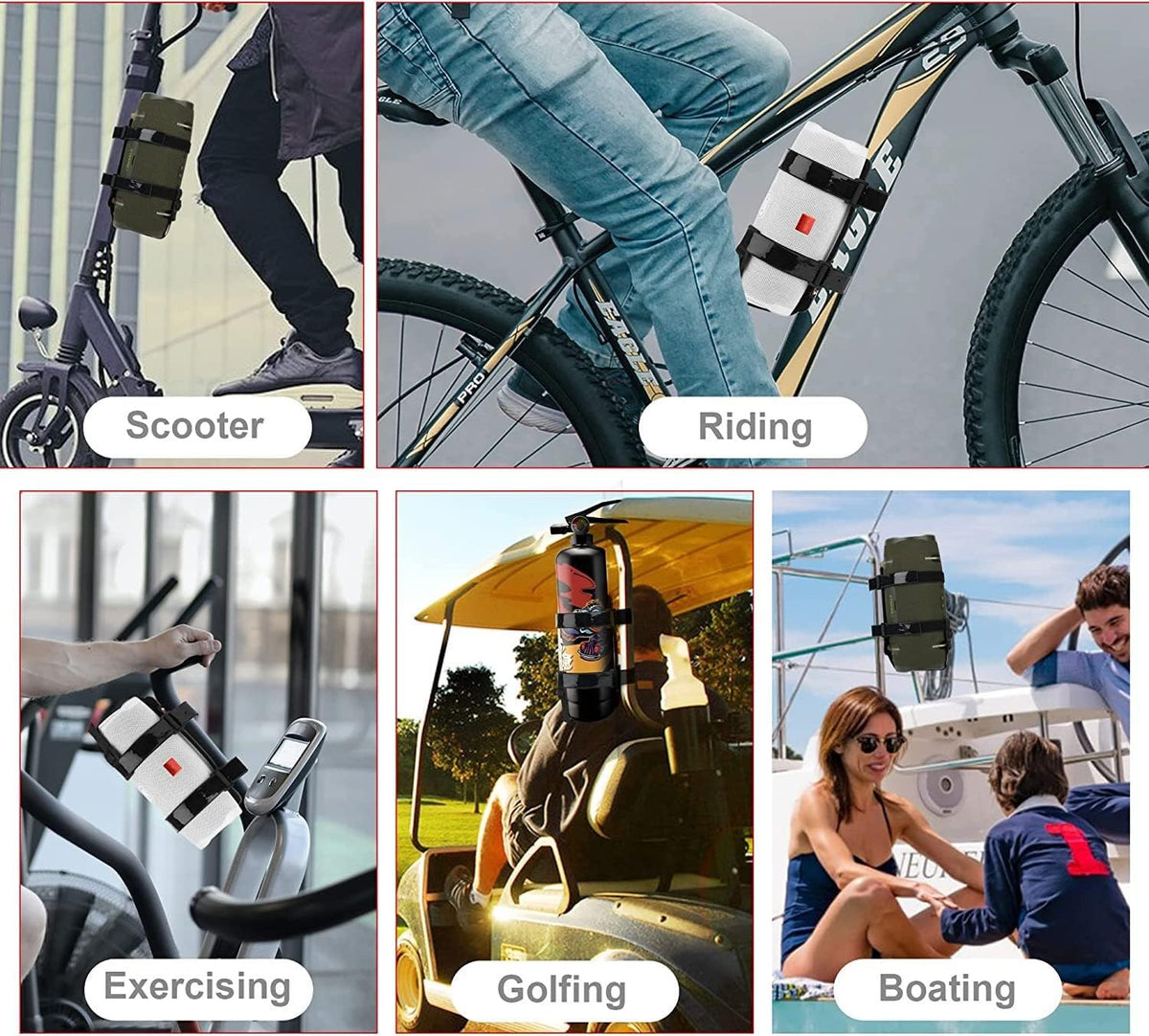 TXEsign Portable Bike Speaker Mount, Compatible with JBL Charge 4/5, Flip 5/6, Waterproof Adjustable Speaker Strap for