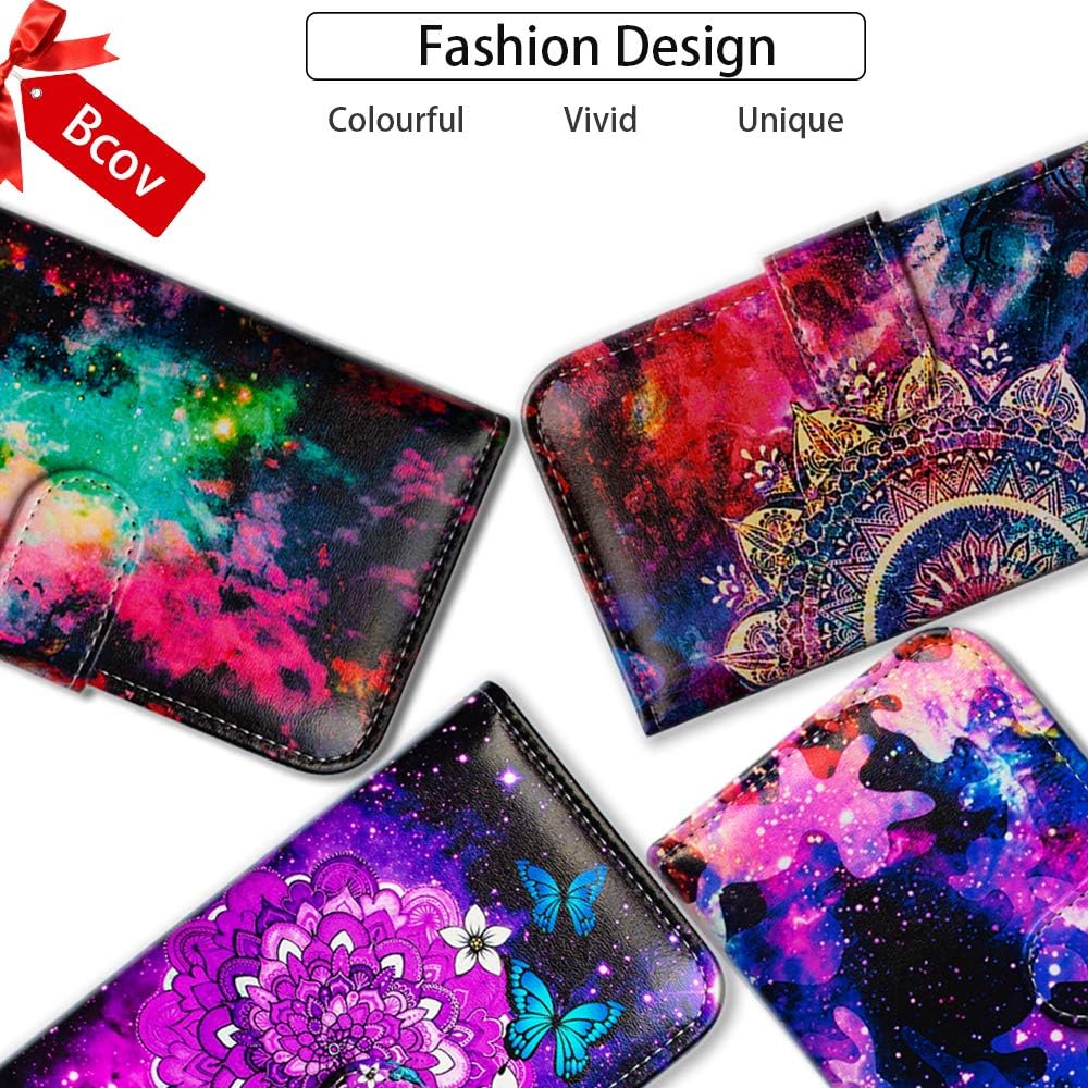 Case for Galaxy A71 5G, Hummingbird in Flowers Leather Flip Wallet Cover with Card Slot Holder Kickstand