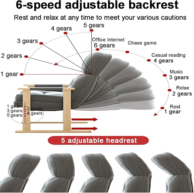 Office Chair Gaming Chair Computer Chair High Back Gaming Chair Relax Desk Chair for Racing Work ExecutiveHome Ergonomic Computer ChairOffice Chair with Footrest Adjustable Backr