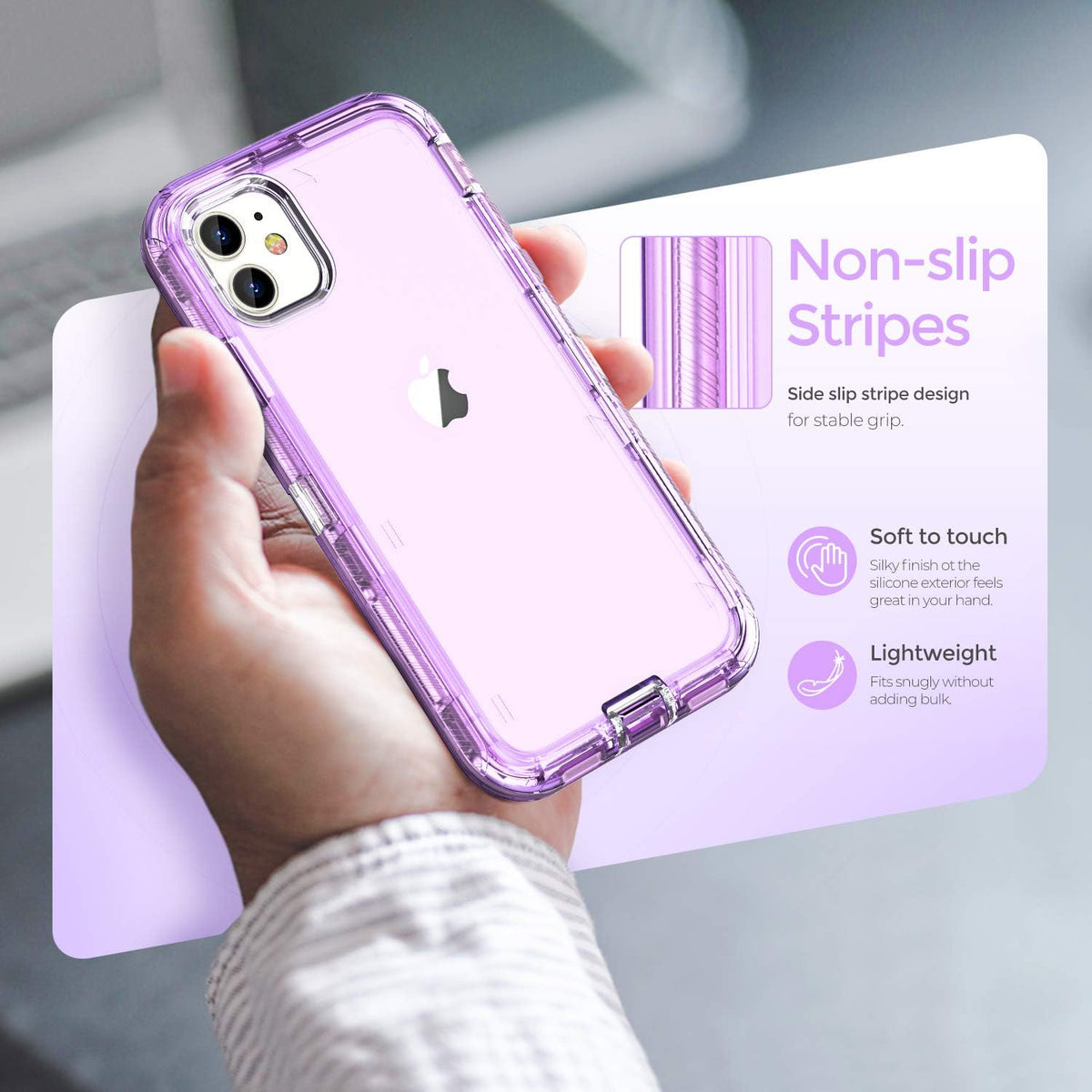 Shop ORIbox Heavy Duty Clear Case for iPhone 11 Pro Max - Shockproof & Anti-Fall Protection.