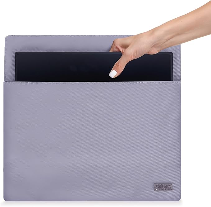 ARZOPA Portable Monitor &amp Sleeve 15.6'' 1080P FHD Laptop Monitor &amp PU Sleeve Bag Combination