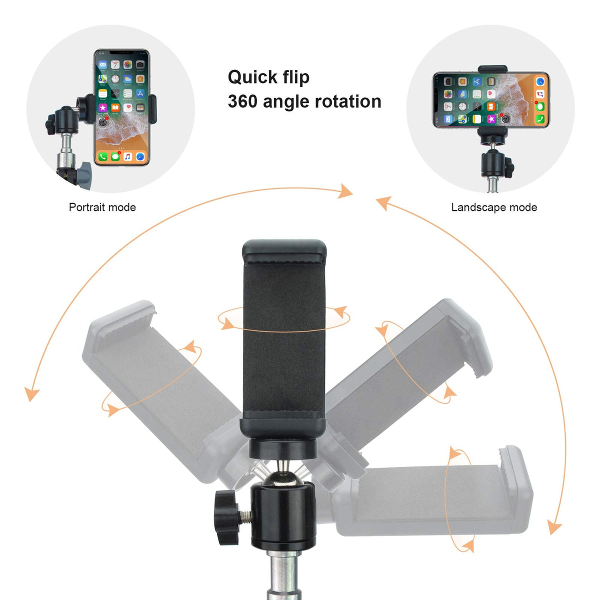 Selfie Stick & Tripod LINCO Lincostore Lightweight Portable All-In-One Phone Tripod Professional Heavy Duty for Apple & Android Smart Phone, Skidproof