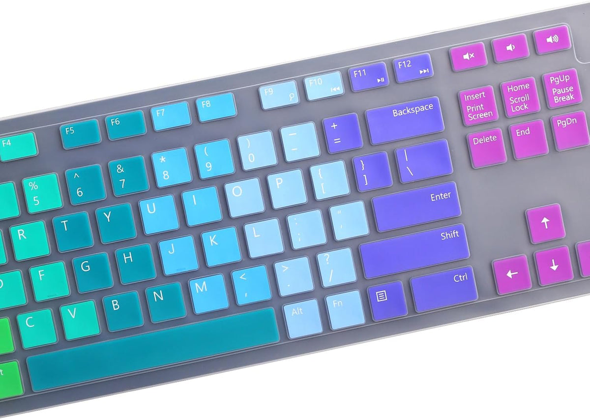 Keyboard Cover for Dell KM636 KB216 KB216t KB216d KB216p Wired & Wireless Keyboard, Dell Optiplex 5250 3050 3240 5460 7450 7050, Dell Inspiron Desktop 24" 27" 5400 5490 7700 7790 3475 3670 3477-RW