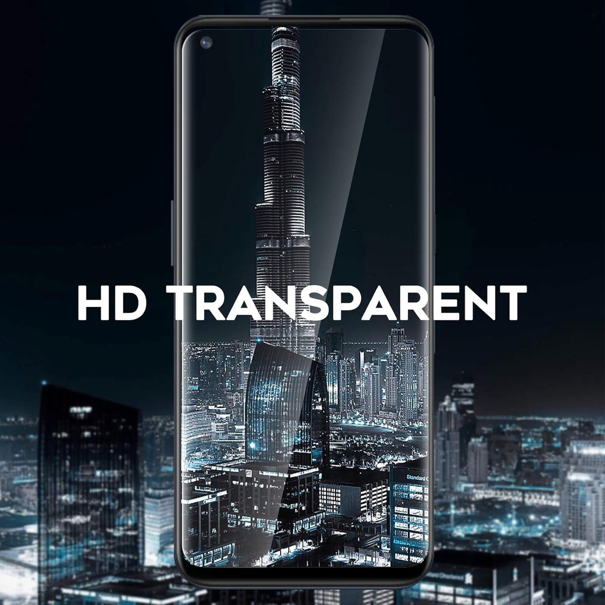Orzero (3 Pack) Tempered Glass Screen Protector - Compatible for OnePlus Nord N100, 9 Hardness, High Definition,