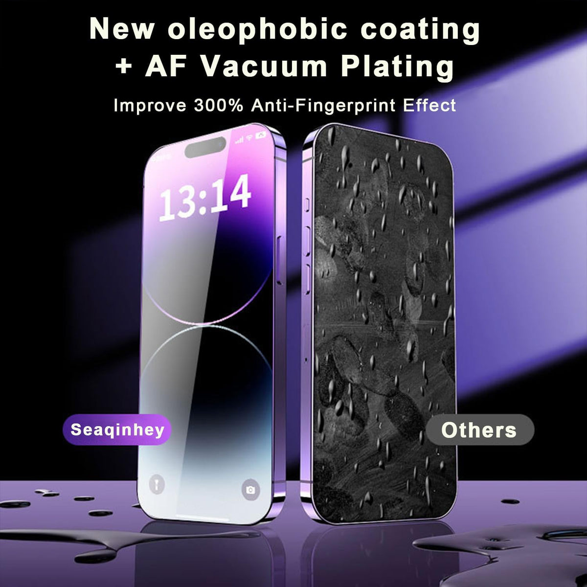2 Pack Tempered-Glass Screen Protector for iPhone 16 / iPhone 15, [9H Hardness] with Auto-Alignment Kit, HD Clear