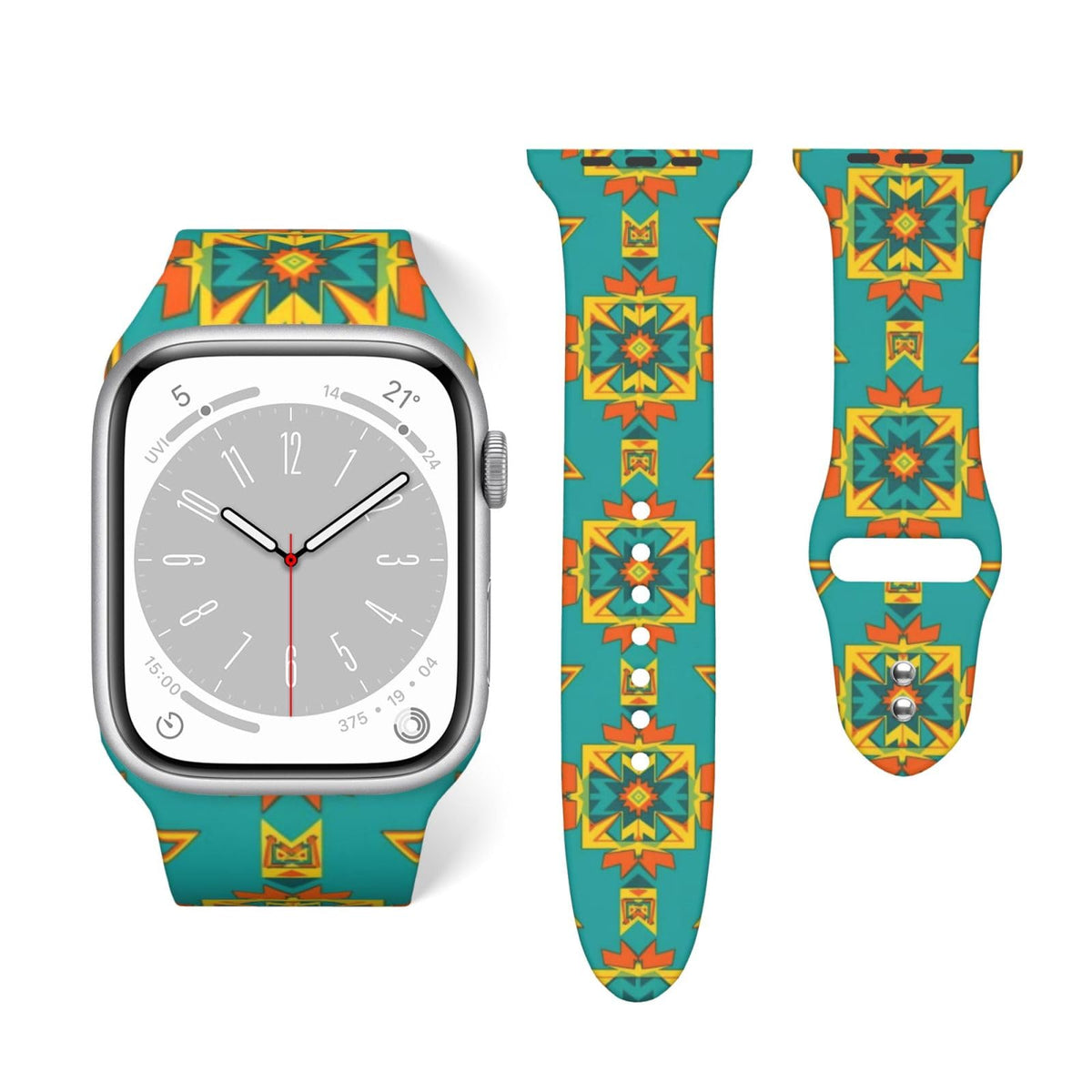 Supdreamc Soft Silicone Sport Replacement Strap Compatible With Iwatch Series, Comfortable Watch Straps For Various Activities E
