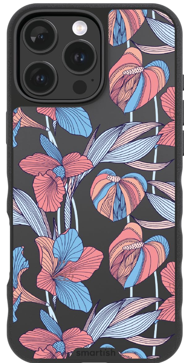 Smartish - Oh Lily - Iphone 16 Pro Max Slim Case - Gripmunk [Lightweight + Protective] Thin Cover - Fits Iphone 16 Pro Max