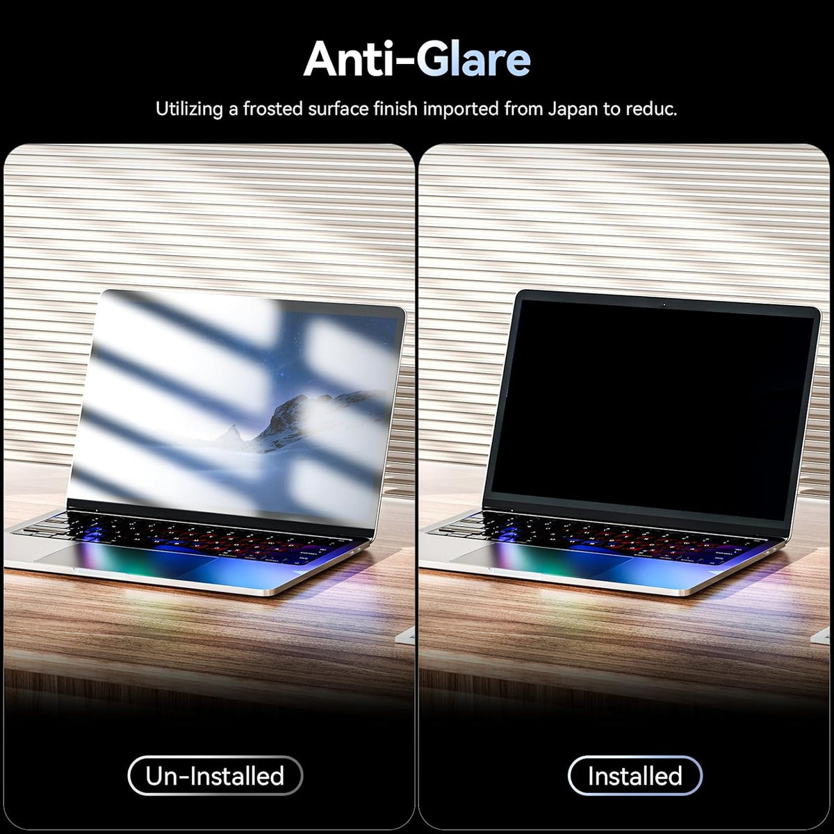 Magnetic 13.3 Inch Laptop Privacy Screen for 16:9 Computer Monitor, Removable Anti Glare Blue Light Filter Protector, 13 In Privacy Shield Compatible with Lenovo Hp Dell Acer Asus Thinkpad Envy Xps
