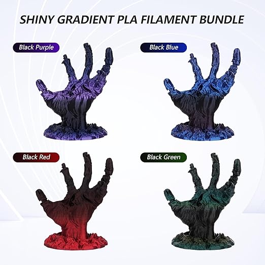 PLA Silk Shiny Gradient Variety Pack (4x200g) - 1.75MM