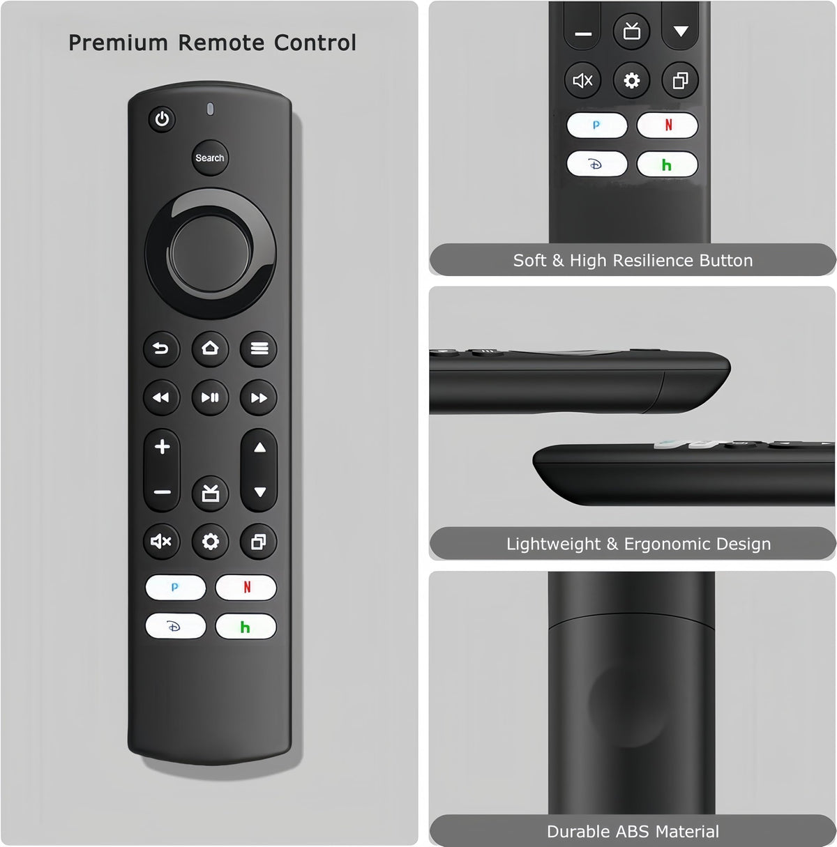 Replacement Remote for Insignia, Toshiba, Pioneer Smart TV, Compatible with Smart TV with 4 Shortcut Keys