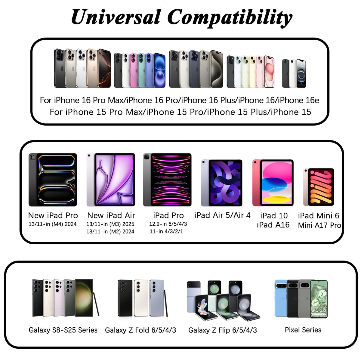 iPhone 16 15 Charger,USB C Charger Fast Charging,2Pack Dual Port Fast Wall Chargers Block with 6FT USB C to C Cable for iPhone 16e/16 Pro Max/16 Pro/16 Plus/15 Pro Max/15/iPad Pro/Air/Mini/AirPod