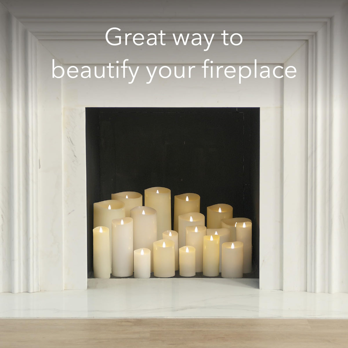 Softflame Flameless LED Candles with Remote Control, 3"x 9"Flickering 3D Moving Flame Battery Operated Candles in Real Wax Shell for Indoor Use, Home