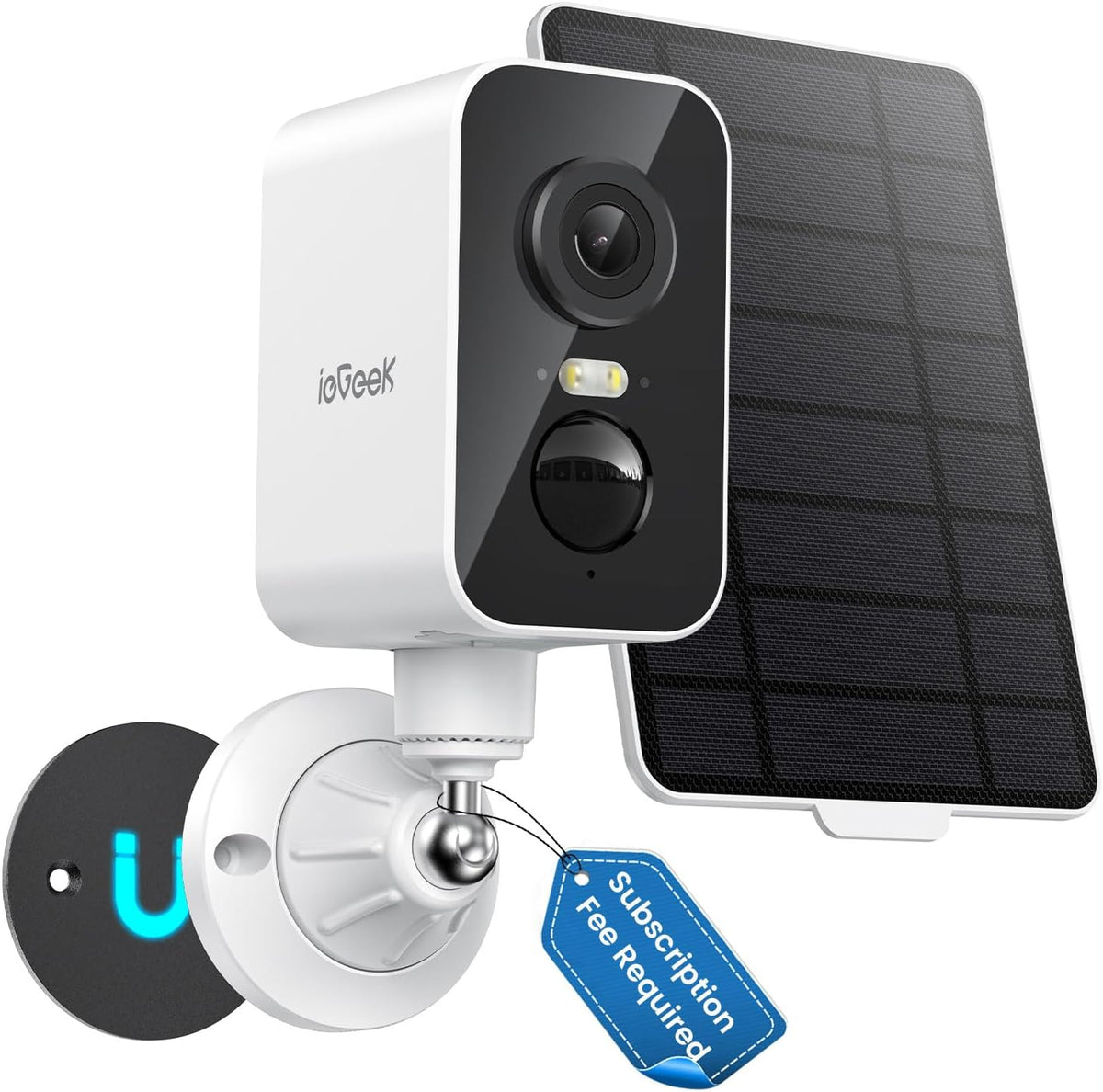 ieGeek 4G 2K LTE Cellular Security Camera Wireless Outdoor, No WiFi Solar Power Camera, Off Grid Security Camera