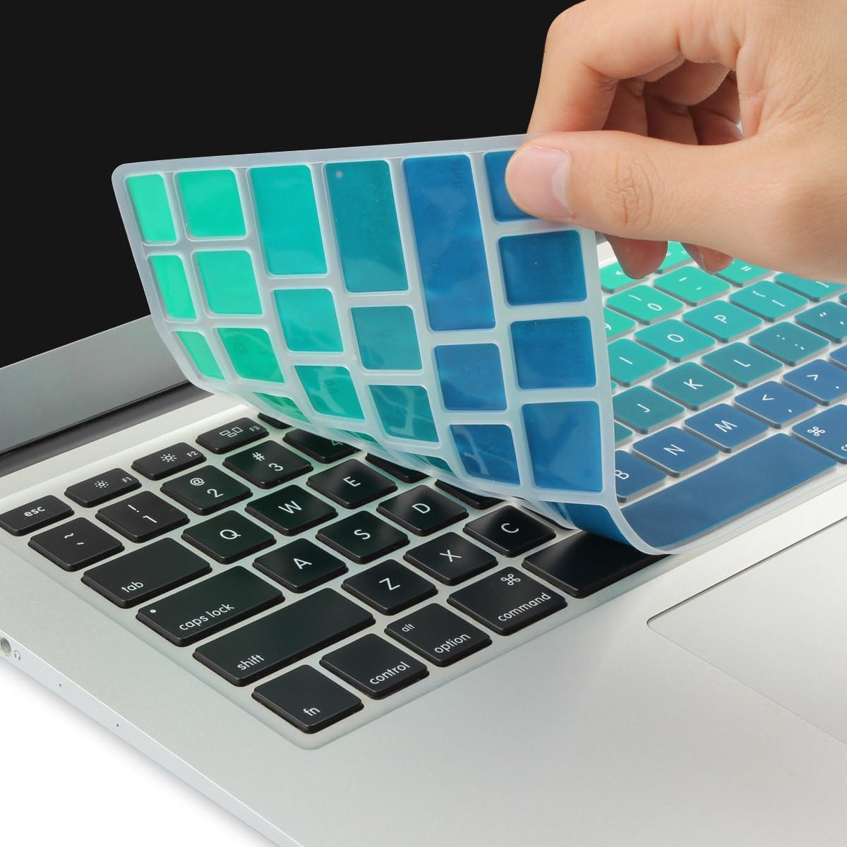 Batianda Ombre Color Keyboard Cover for MacBook Pro 13 inch Model A1708, No Touch Bar, 2017 & 2016 Release, Gradient